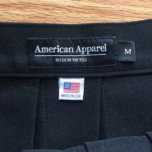 American Apparel black tennis skirt pleated skirt